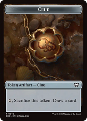 Copy // Clue Double-Sided Token [Edge of Eternities Commander Tokens] | Good Games North