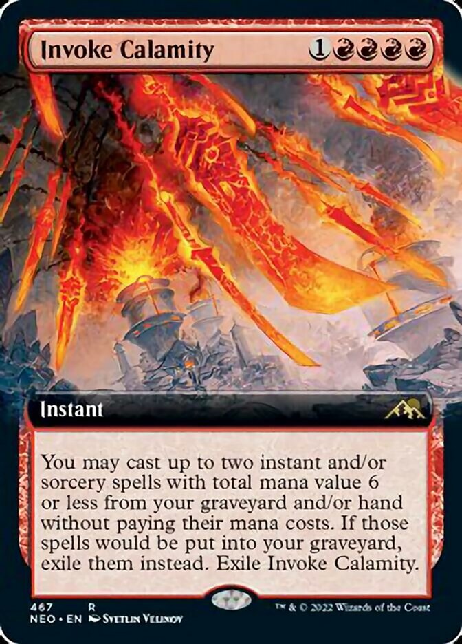 Invoke Calamity (Extended Art) [Kamigawa: Neon Dynasty] | Good Games North