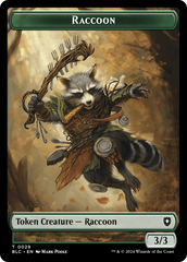 Rat // Raccoon Double-Sided Token [Bloomburrow Commander Tokens] | Good Games North