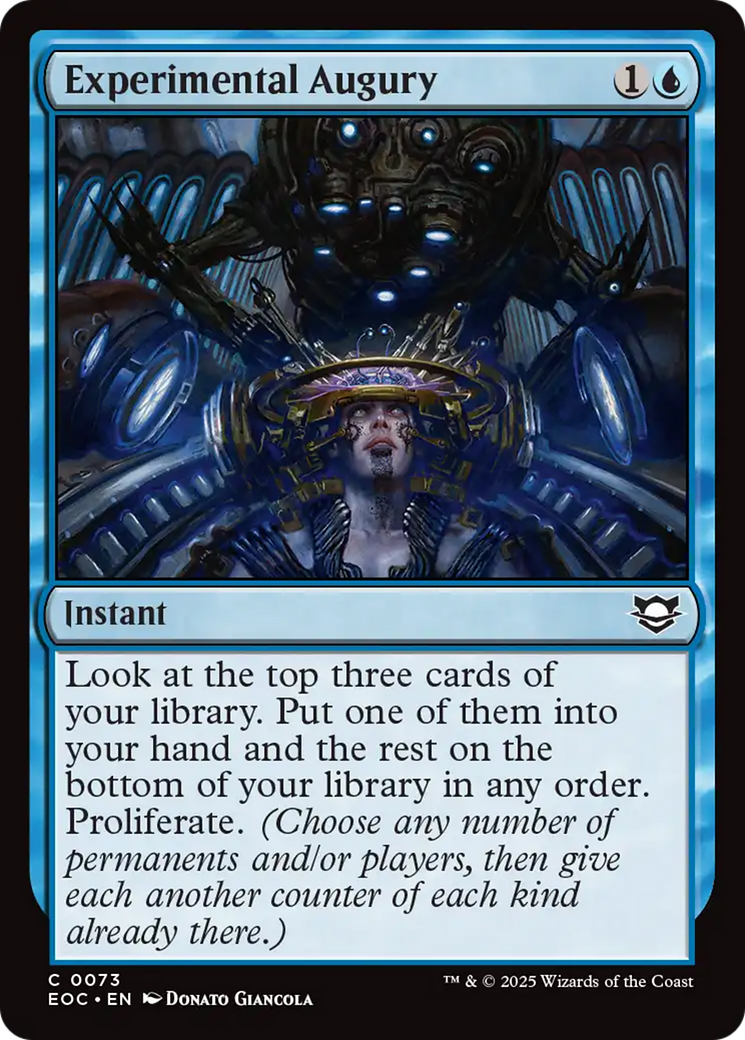 Experimental Augury [Edge of Eternities Commander] | Good Games North