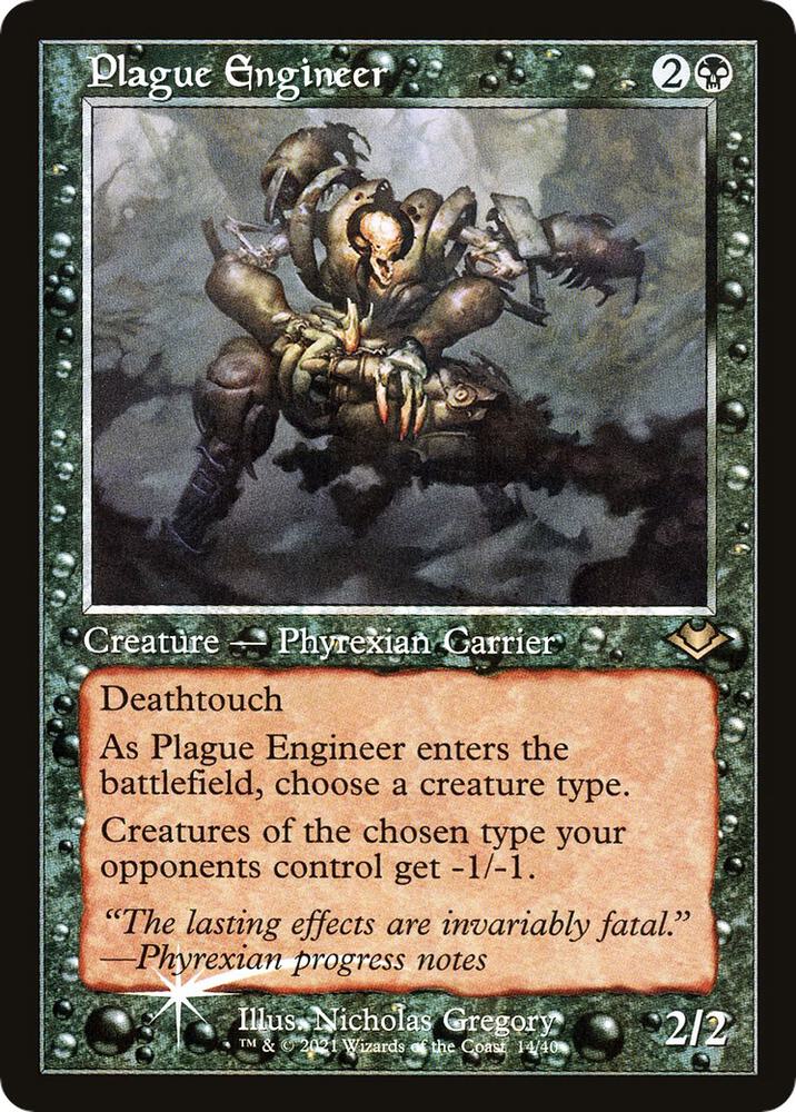Plague Engineer 14/40 (Modern Horizons)  - Retro Foil | Good Games North