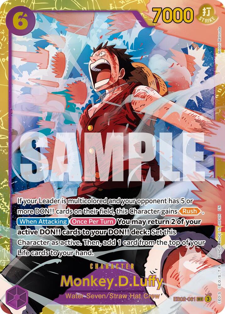 Monkey.D.Luffy (Reprint) EB02-061 (Premium Booster -The Best- Vol. 2)  - Foil | Good Games North