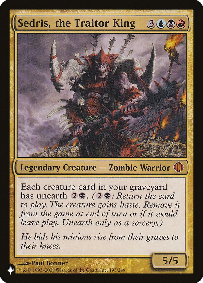 Sedris, the Traitor King [The List] | Good Games North