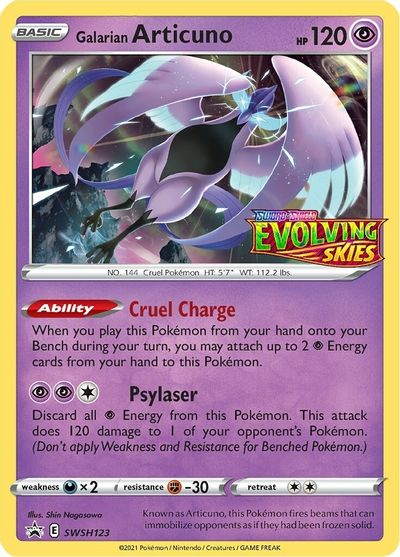 Galarian Articuno (SWSH123) (Prerelease Promo) [Sword & Shield: Black Star Promos] | Good Games North