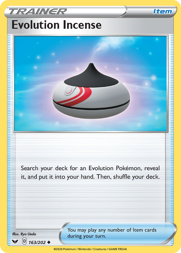 Evolution Incense (163/202) [Sword & Shield: Base Set] | Good Games North