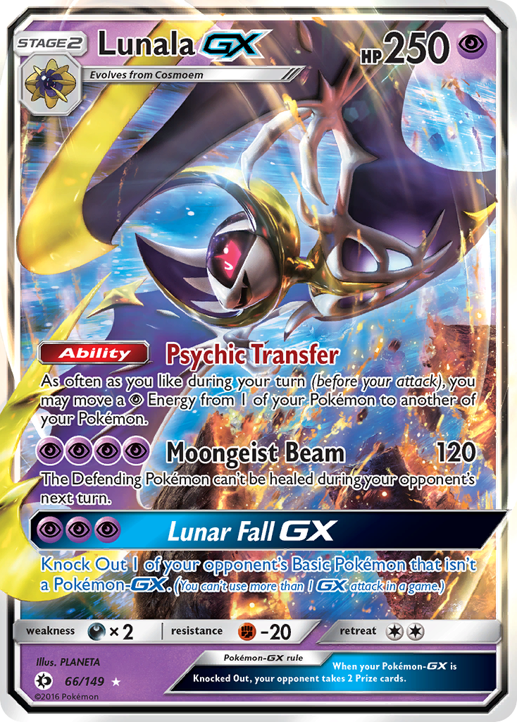 Lunala GX (66/149) [Sun & Moon: Base Set] | Good Games North