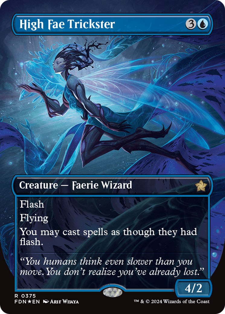 High Fae Trickster (Borderless) (Mana Foil) [Foundations] | Good Games North