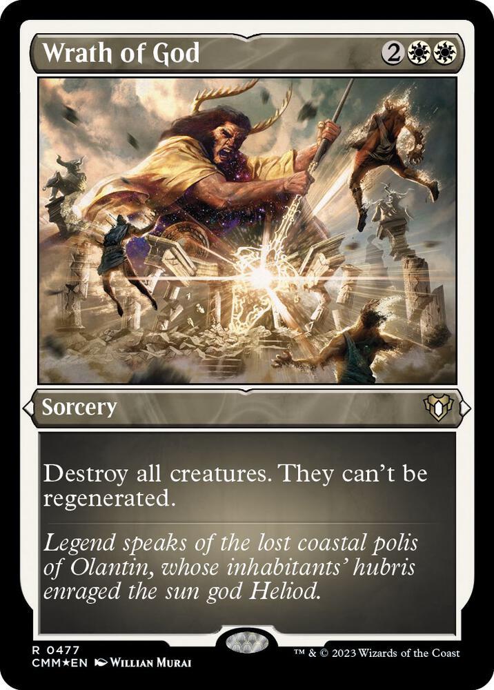 Wrath of God Foil Etched (Commander Masters)  - Foil | Good Games North