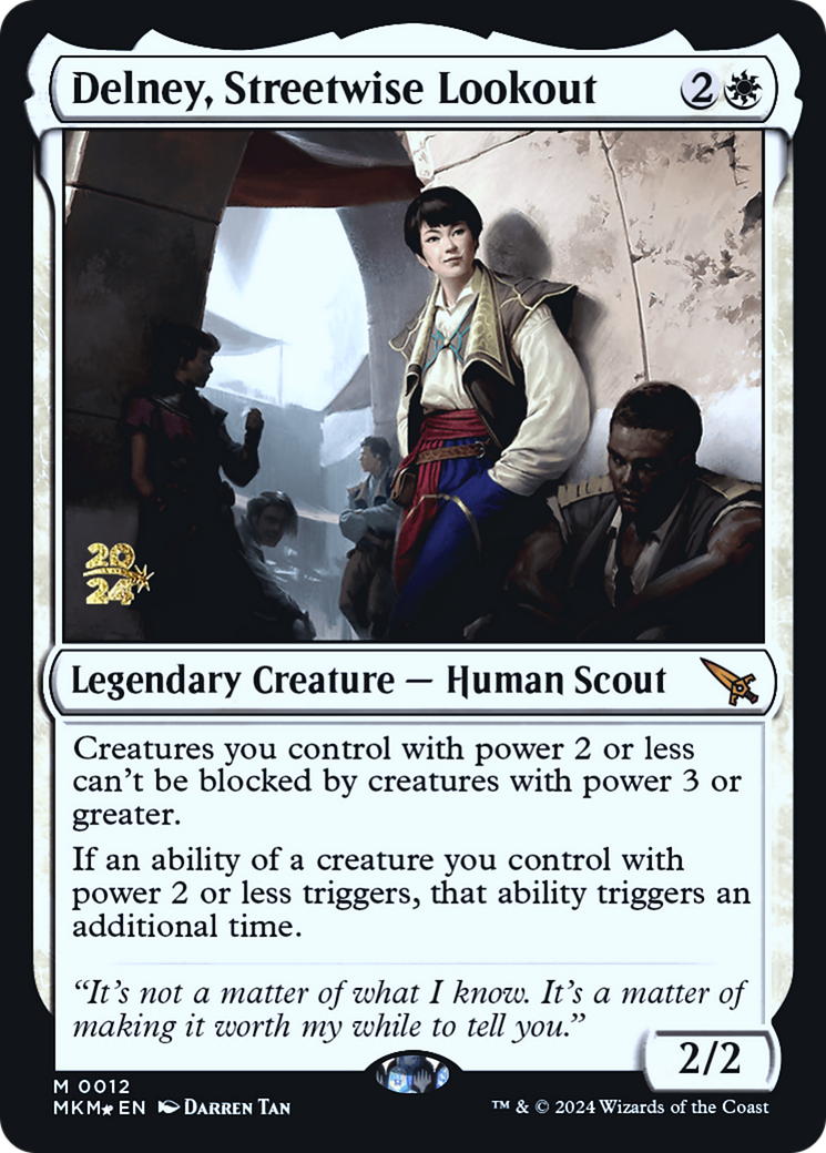 Delney, Streetwise Lookout [Murders at Karlov Manor Prerelease Promos] | Good Games North