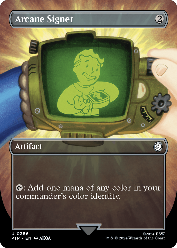 Arcane Signet (Borderless) [Fallout] | Good Games North