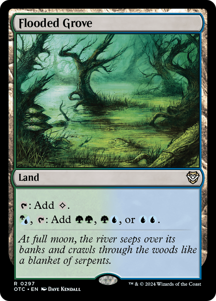 Flooded Grove [Outlaws of Thunder Junction Commander] | Good Games North