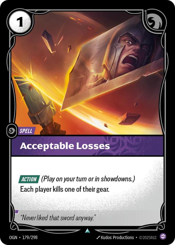 Acceptable Losses (Origins)  | Good Games North