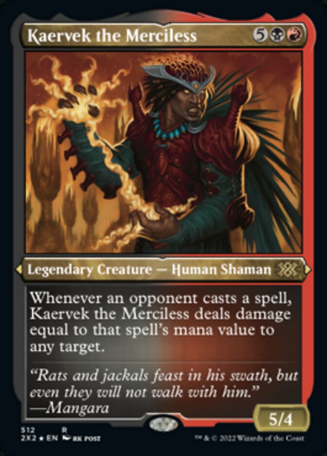 Kaervek the Merciless (Foil Etched) [Double Masters 2022] | Good Games North