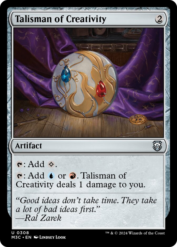 Talisman of Creativity (Ripple Foil) [Modern Horizons 3 Commander] | Good Games North