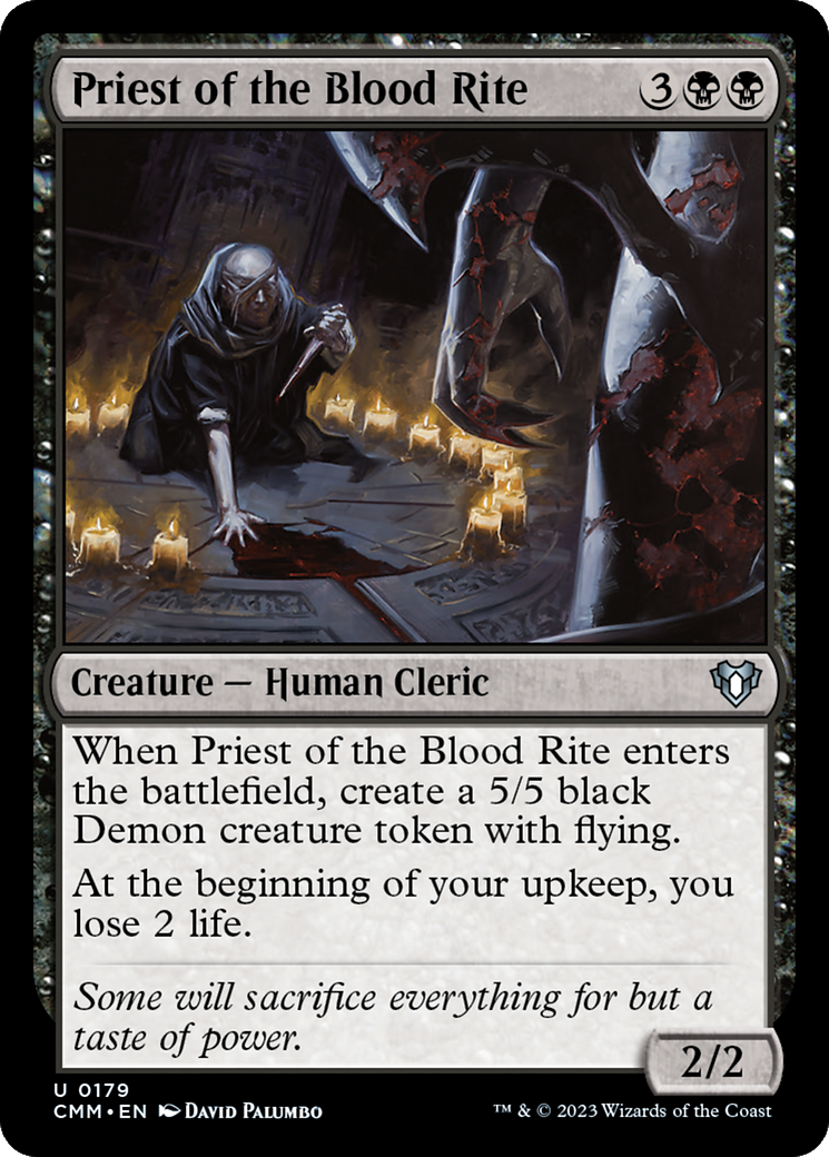 Priest of the Blood Rite [Commander Masters] | Good Games North