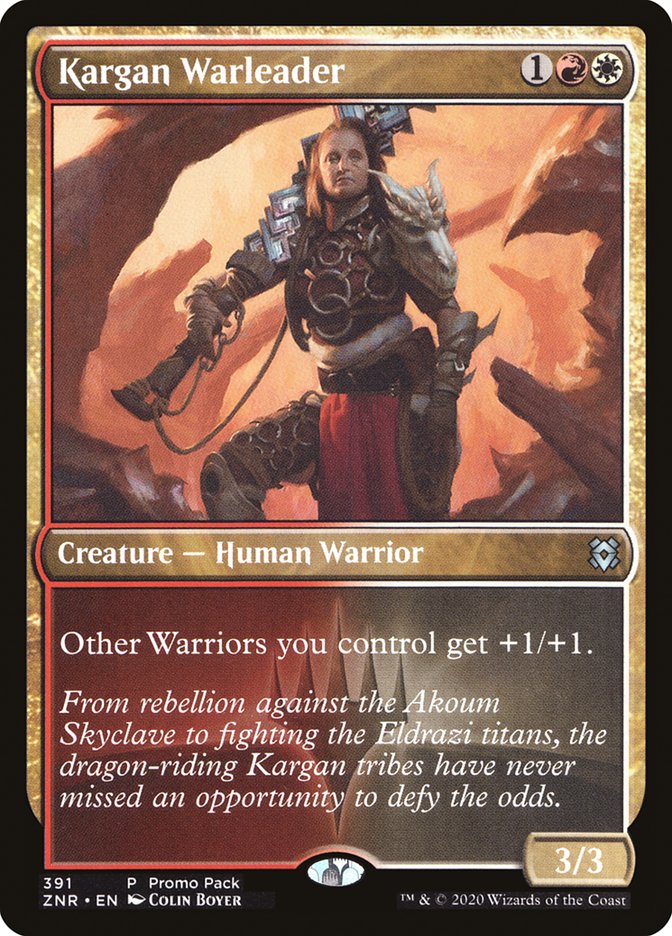 Kargan Warleader (Promo Pack) [Zendikar Rising Promos] | Good Games North