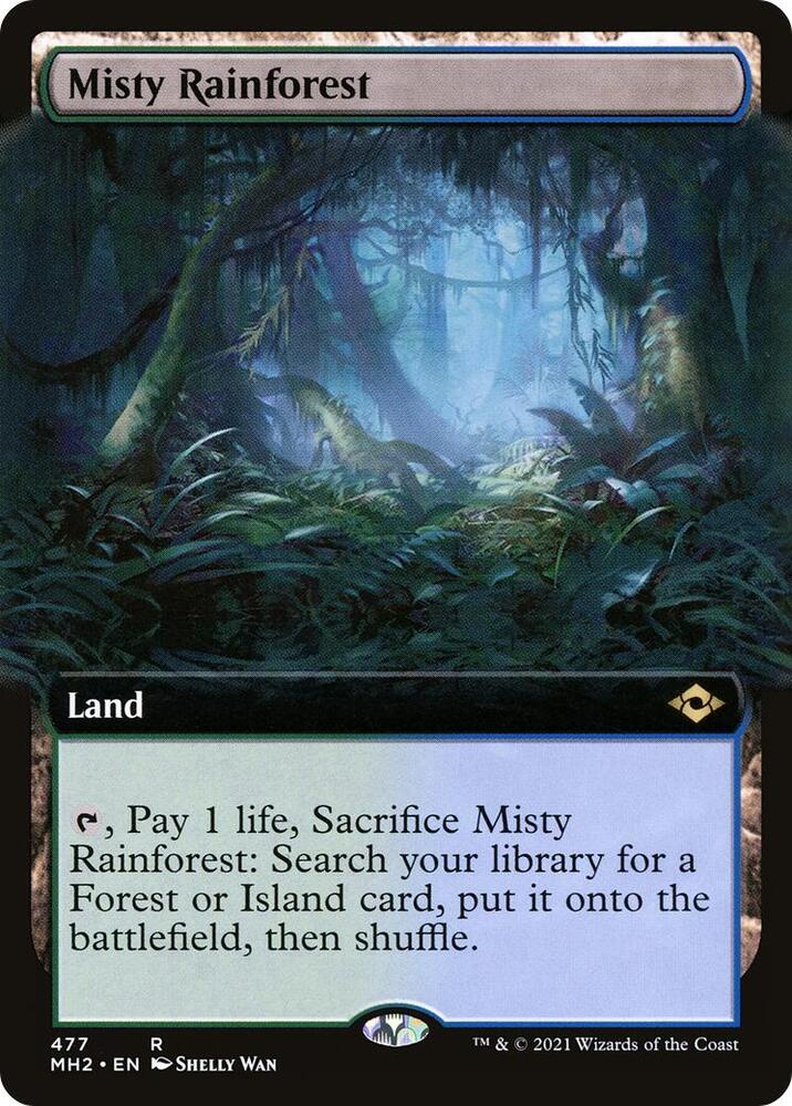Misty Rainforest Extended Art (Modern Horizons 2)  | Good Games North