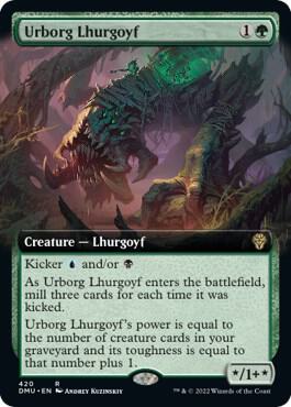Urborg Lhurgoyf Extended Art 420/281 (Dominaria United)  - Foil | Good Games North