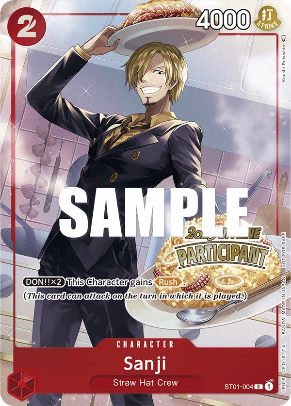 Sanji (Offline Regional 2023) [Participant] [One Piece Promotion Cards] | Good Games North