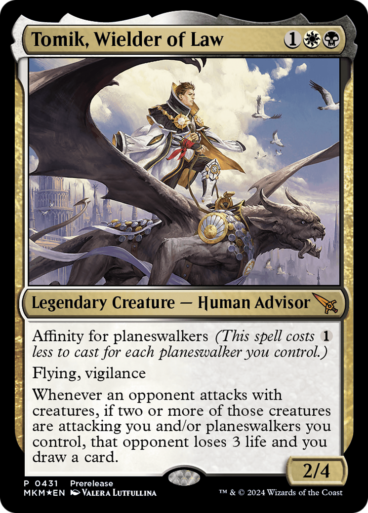 Tomik, Wielder of Law [Murders at Karlov Manor Prerelease Promos] | Good Games North