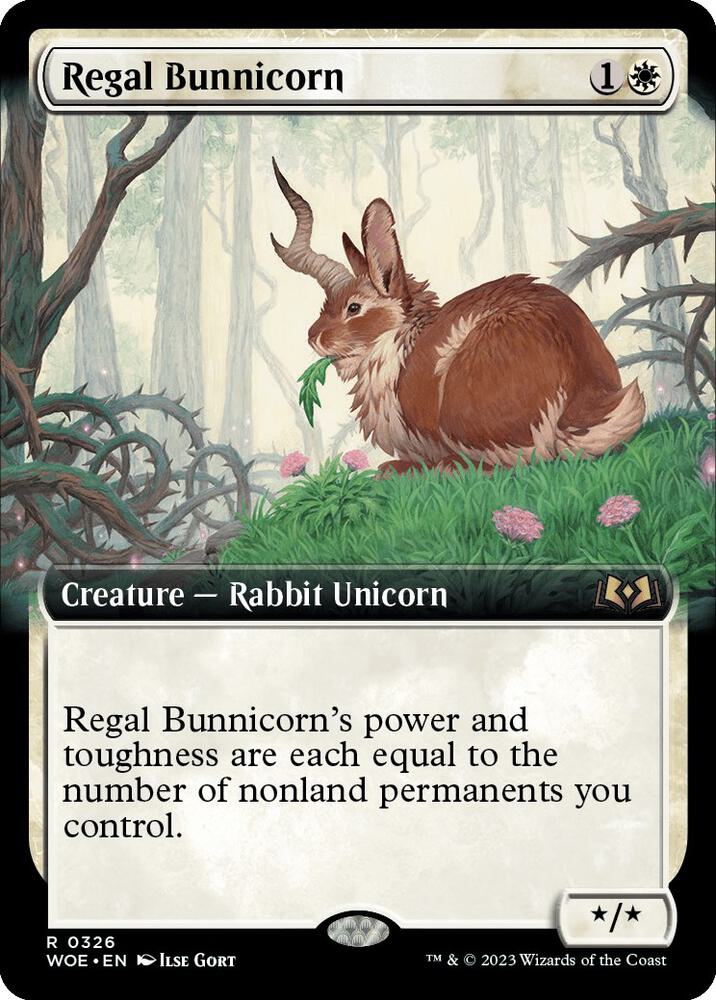 Regal Bunnicorn Extended Art (Wilds of Eldraine)  | Good Games North