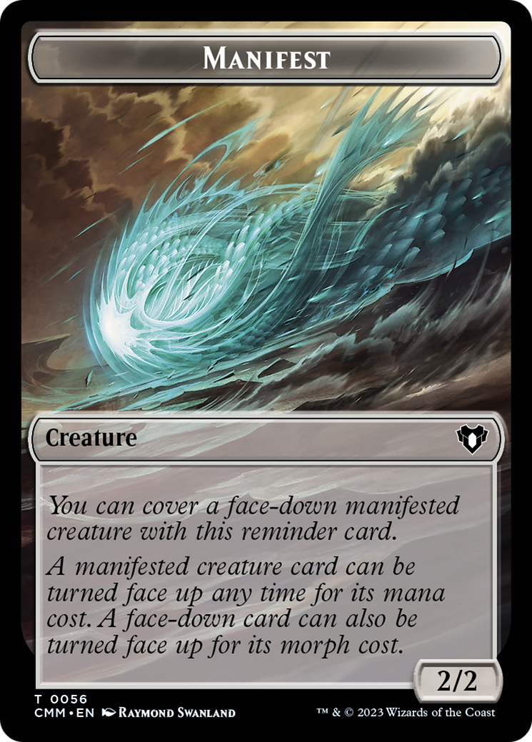 Manifest // Eldrazi Scion Double-Sided Token [Commander Masters Tokens] | Good Games North