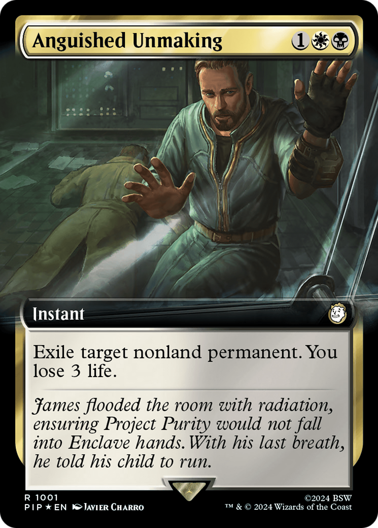 Anguished Unmaking (Extended Art) (Surge Foil) [Fallout] | Good Games North