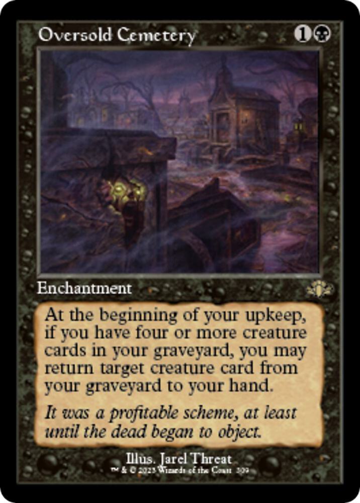 Oversold Cemetery Retro Frame (Dominaria Remastered)  - undefined | Good Games North