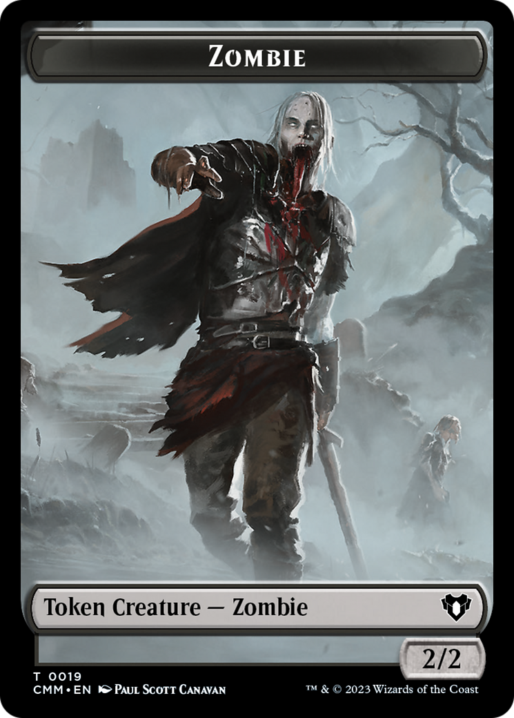 Zombie Token (19) [Commander Masters Tokens] | Good Games North