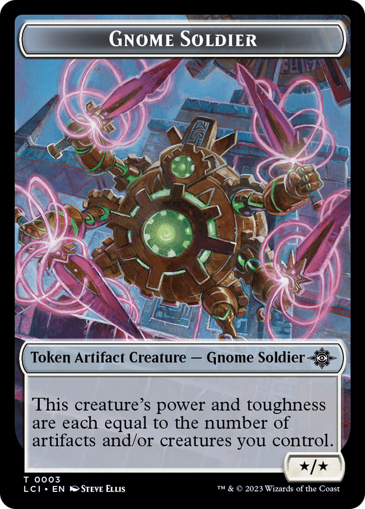 Gnome // Gnome Soldier Double-Sided Token [The Lost Caverns of Ixalan Tokens] | Good Games North