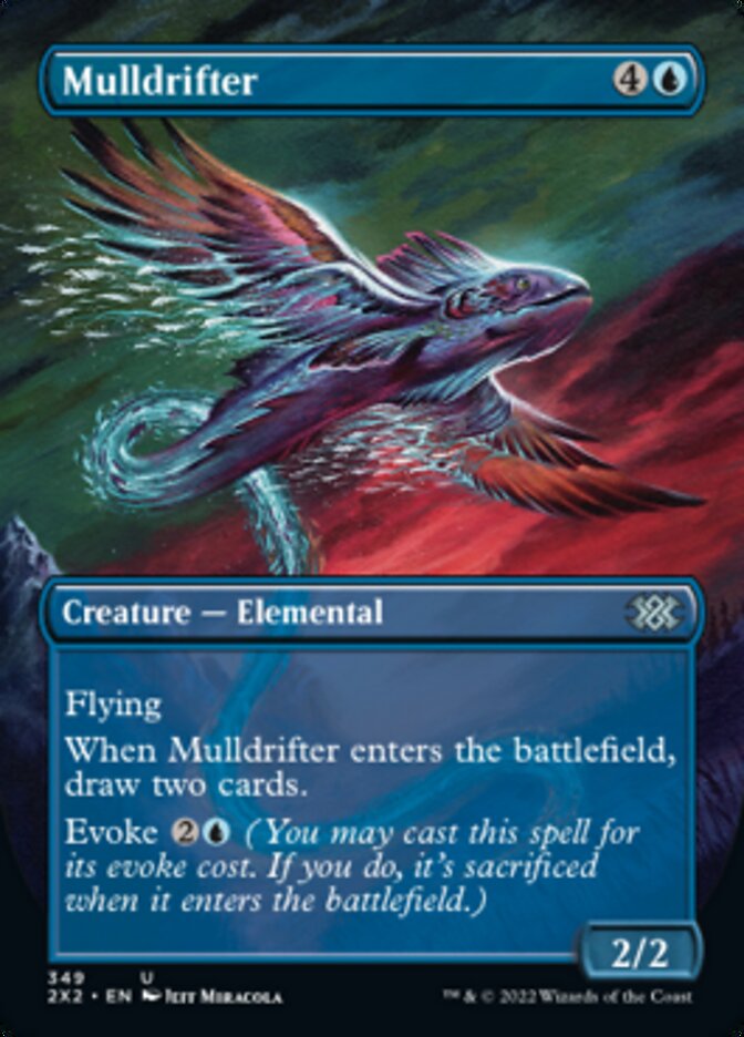 Mulldrifter (Borderless Alternate Art) [Double Masters 2022] | Good Games North