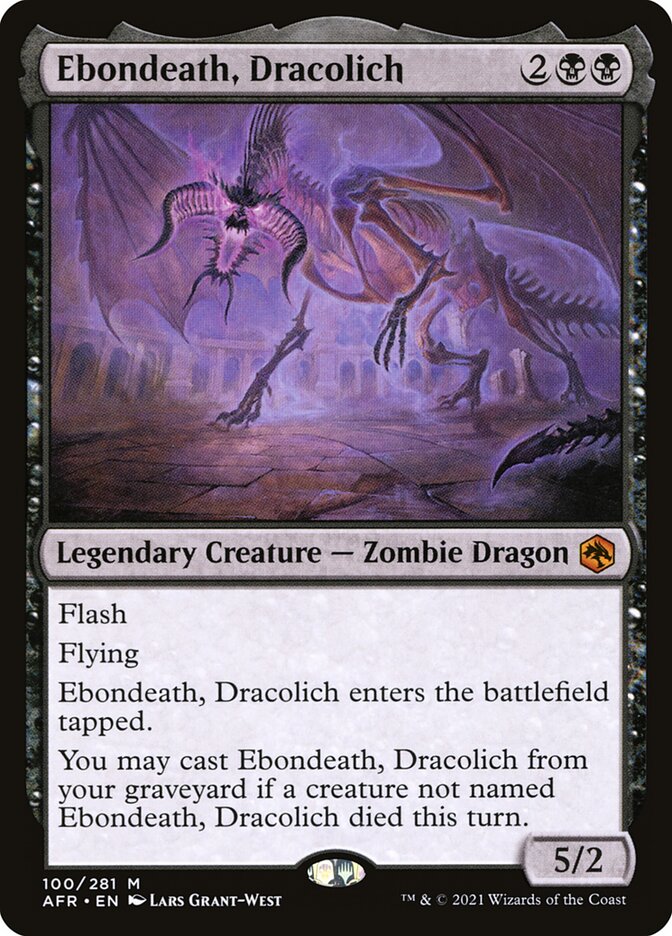Ebondeath, Dracolich (Adventures in the Forgotten Realms)  - Foil | Good Games North