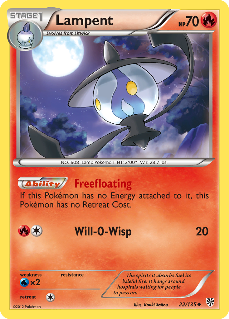 Lampent (22/135) [Black & White: Plasma Storm] | Good Games North