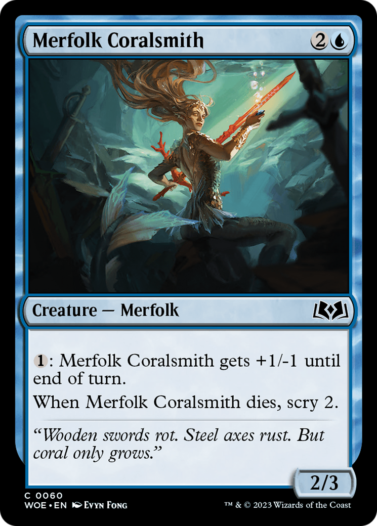 Merfolk Coralsmith [Wilds of Eldraine] | Good Games North