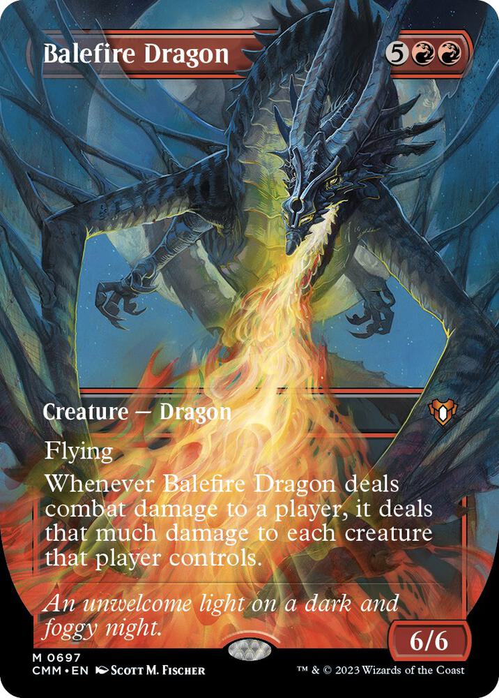 Balefire Dragon Borderless (Commander Masters)  | Good Games North