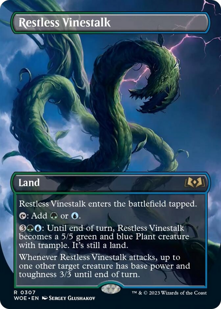 Restless Vinestalk (Borderless) [Wilds of Eldraine] | Good Games North