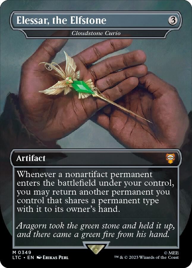 Elessar the Elfstone Cloudstone Curio (Commander: The Lord of the Rings: Tales of Middle-earth)  - Foil | Good Games North