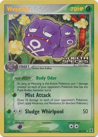 Weezing (33/113) (Stamped) [EX: Delta Species] | Good Games North