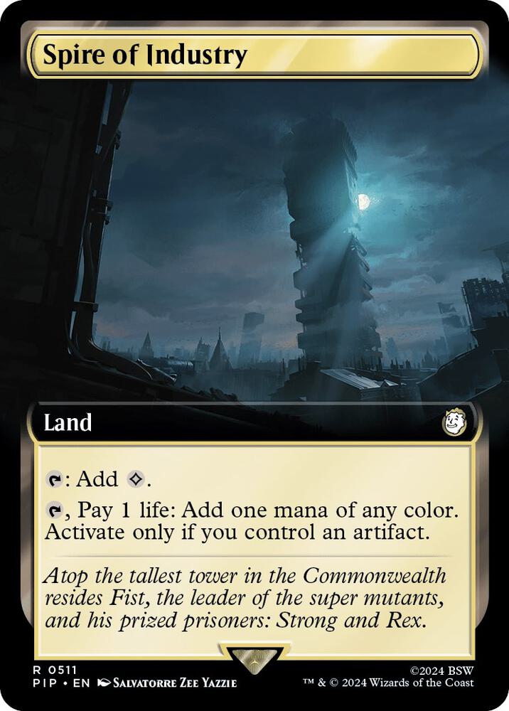 Spire of Industry 511/326 (Universes Beyond: Fallout)  - Extended Art Foil | Good Games North