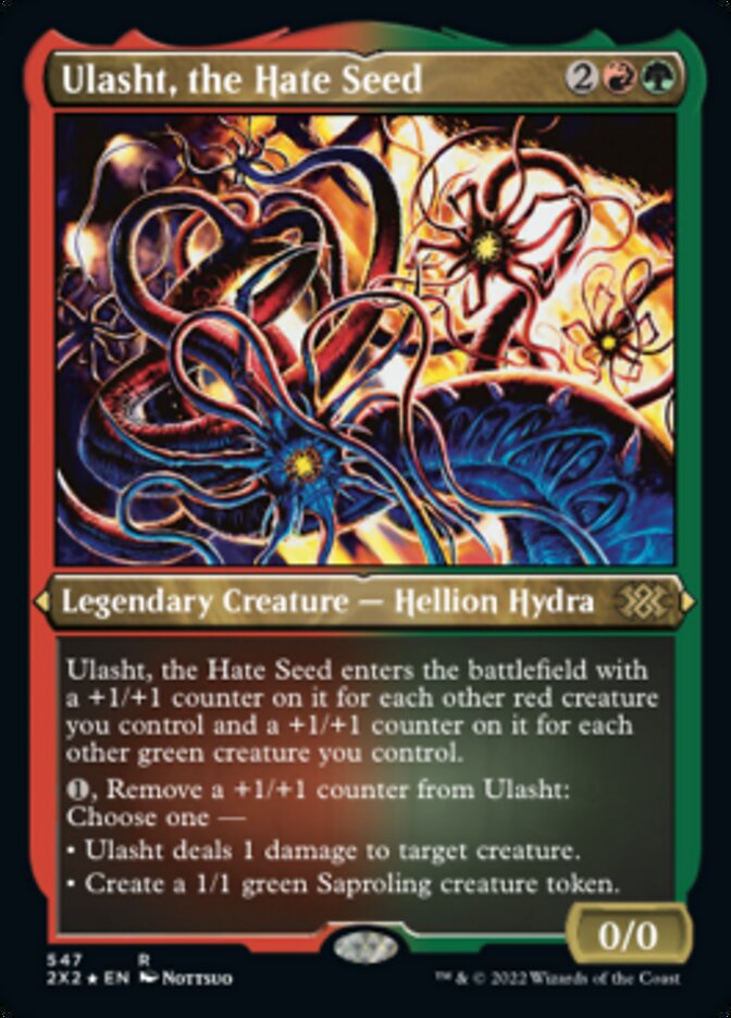 Ulasht, the Hate Seed (Foil Etched) [Double Masters 2022] | Good Games North