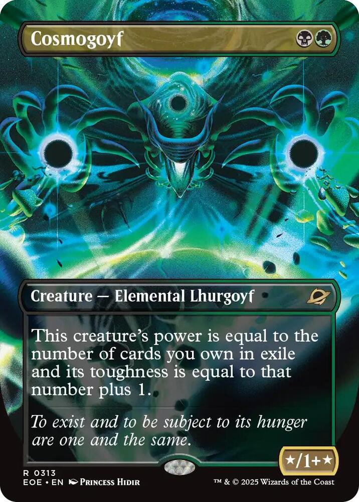 Cosmogoyf 313 (Edge of Eternities)  - Borderless Foil | Good Games North
