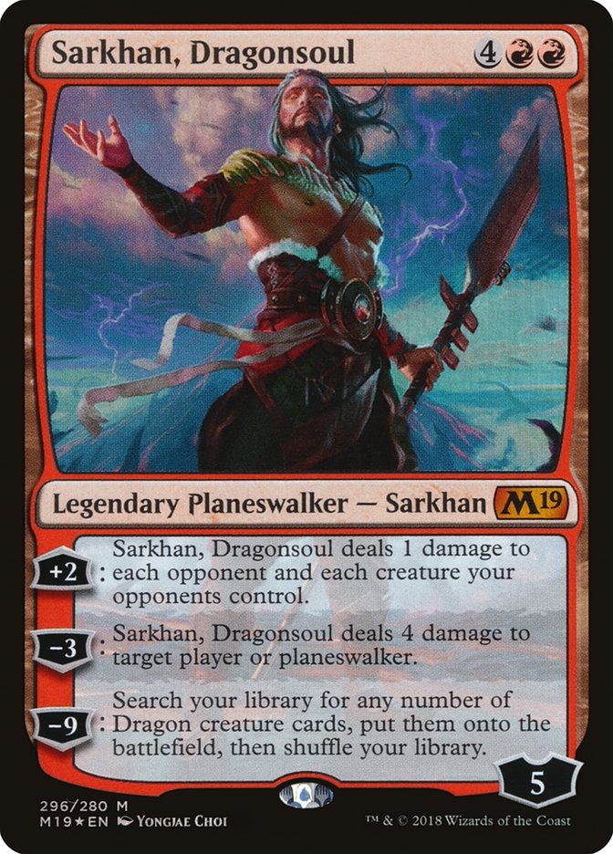 Sarkhan, Dragonsoul (Core Set 2019)  - Foil | Good Games North