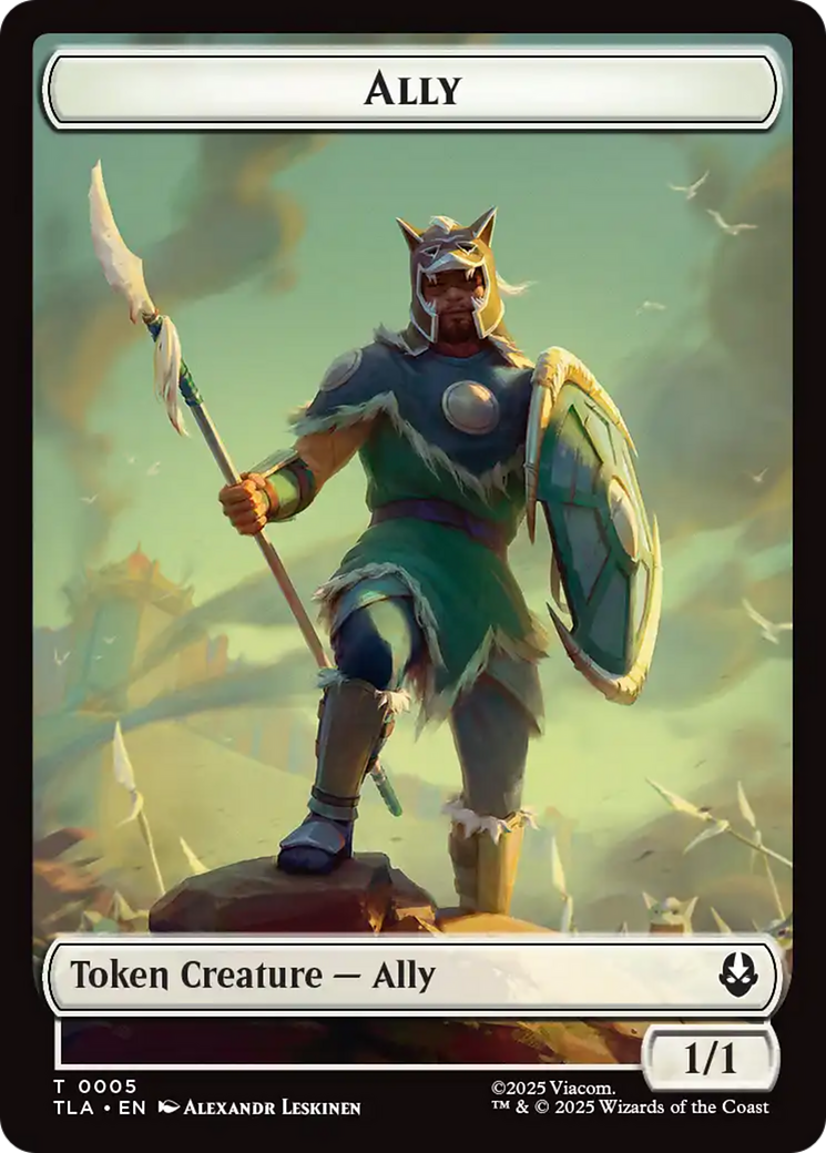 Ally (0005) // Soldier (0002) Double-Sided Token [Avatar: The Last Airbender Tokens] | Good Games North
