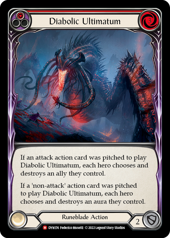 Diabolic Ultimatum [DYN174] (Dynasty)  Rainbow Foil | Good Games North