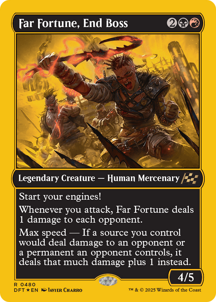 Far fortune, End Boss (First-Place Foil) [Aetherdrift] | Good Games North