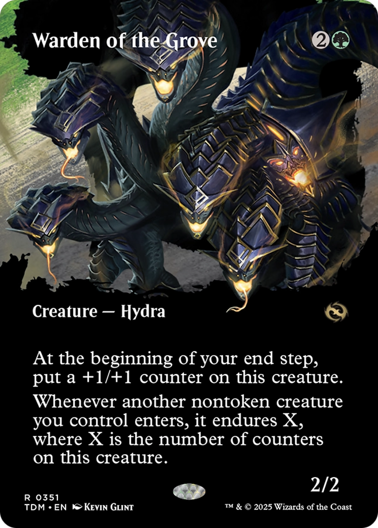 Warden of the Grove (Borderless) [Tarkir: Dragonstorm] | Good Games North