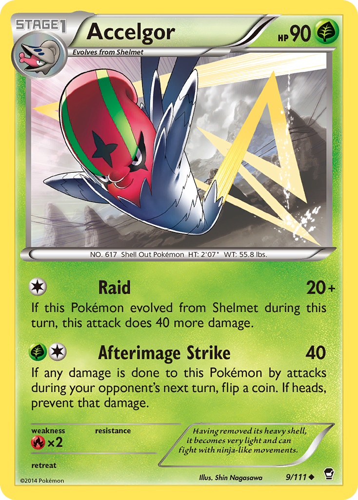 Accelgor (9/111) [XY: Furious Fists] | Good Games North