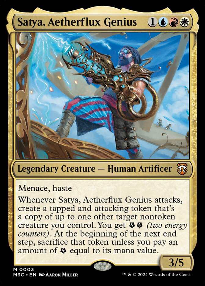 Satya, Aetherflux Genius (Commander: Modern Horizons 3)  | Good Games North