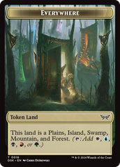 Everywhere // Copy Double-Sided Token [Duskmourn: House of Horror Tokens] | Good Games North