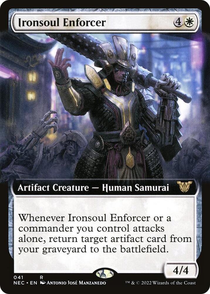 Ironsoul Enforcer 41/38 (Commander: Kamigawa: Neon Dynasty)  - Extended Art | Good Games North